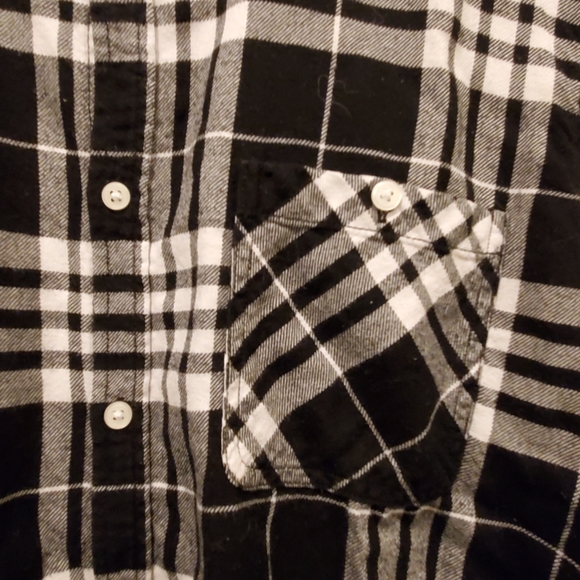 Mens Cheap Monday Check Long Sleeve Button Up Med - Picture 3 of 4
